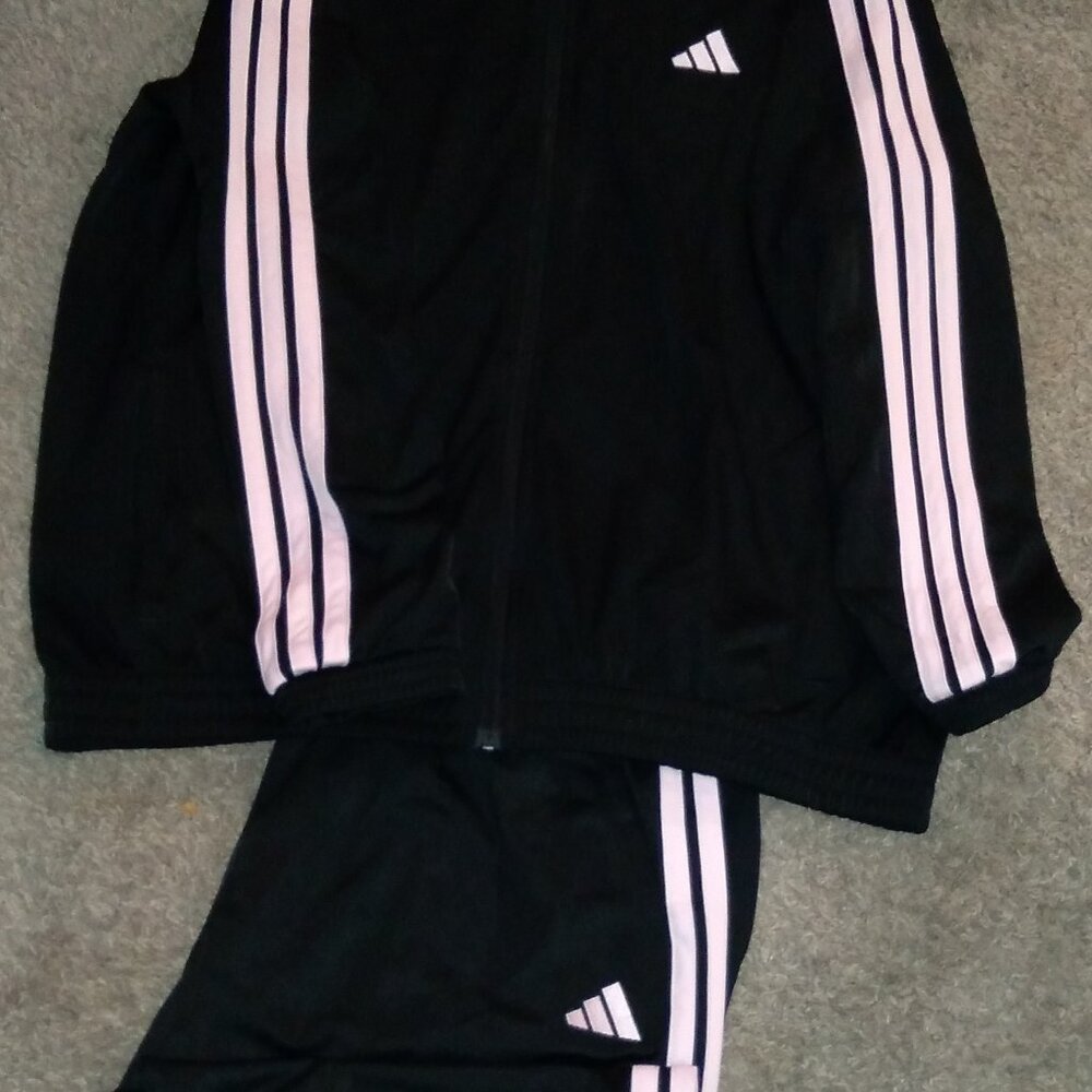 Adidas Tracksuit, Top and matching Bottom.